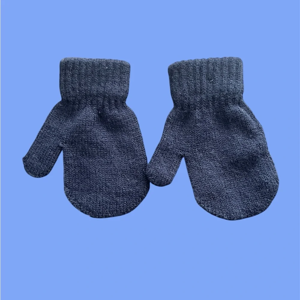 Cozy Taupe H&M Kids Cotton Neck Warmer & Toddler Mitten Set | OS | Preowned
